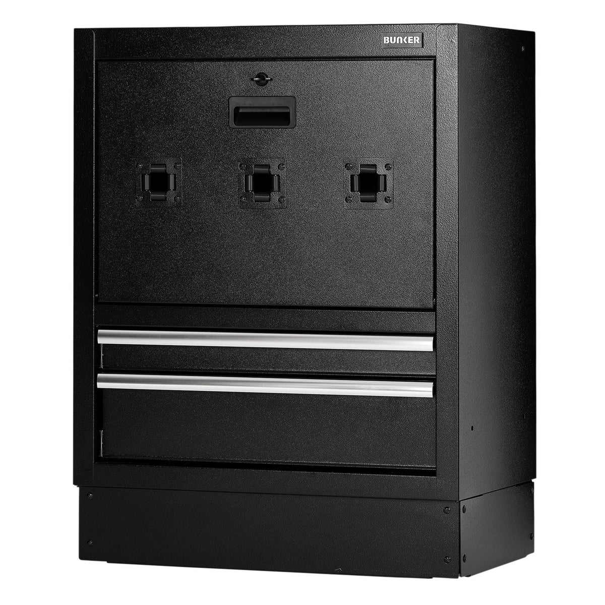 BUNKER Modular Floor Reel Cabinet 2 Drawer 680mm 23754  White Rose Tools