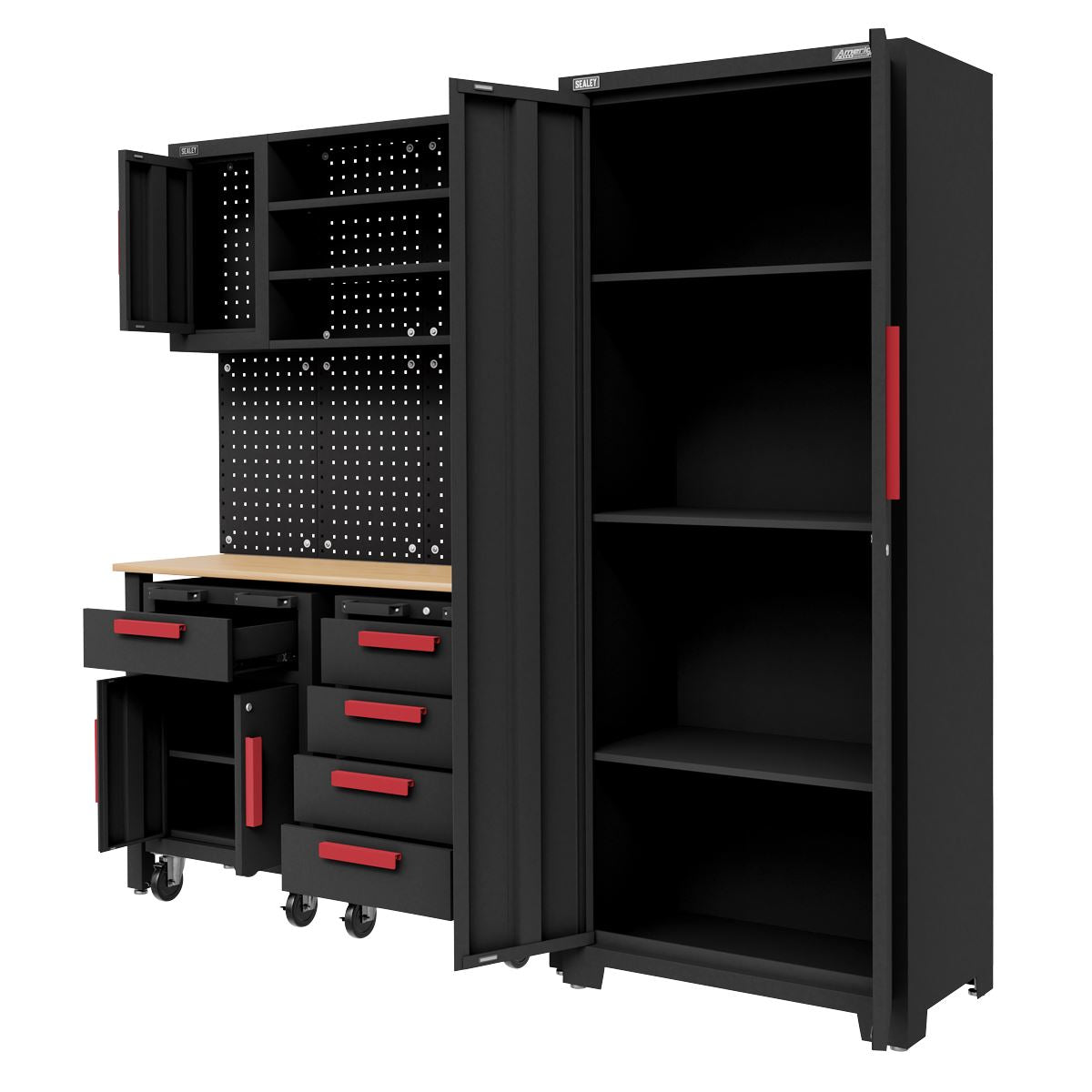 Sealey American Pro Complete Garage Storage System with Mobile Trolley x 2