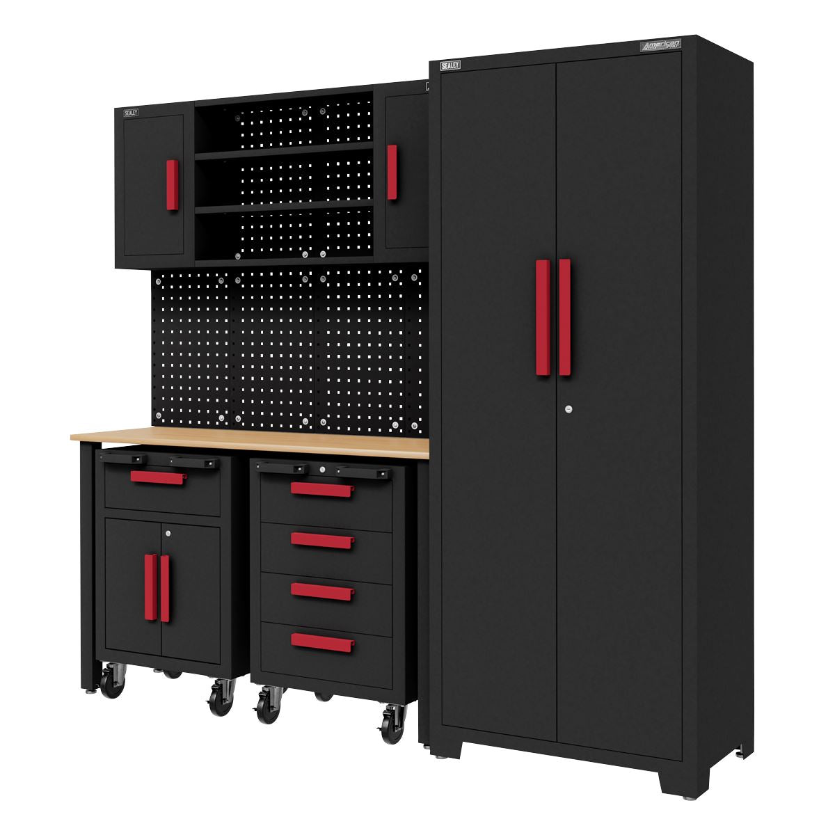 Sealey American Pro Complete Garage Storage System with Mobile Trolley x 2