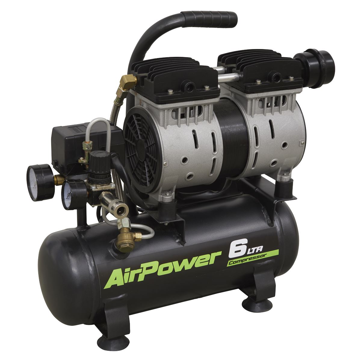 Sealey 6L Low Noise Direct Drive Air Compressor 0.7hp