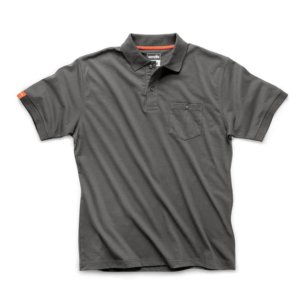 Scruffs Eco Worker Polo Shirt Graphite - Choose Size