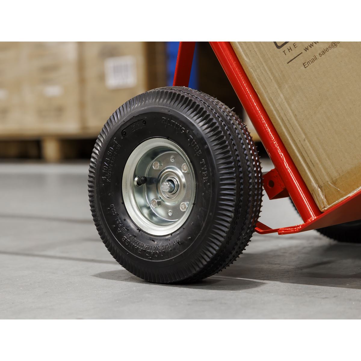 Sealey Sack Truck with Pneumatic Tyres 200kg Capacity