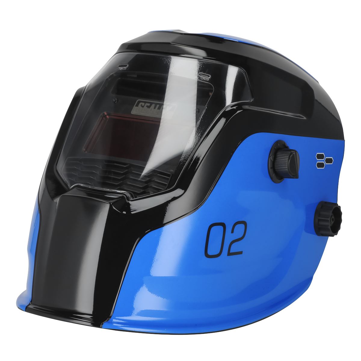 Sealey Auto Darkening Welding Helmet Shade 9-13 Blue