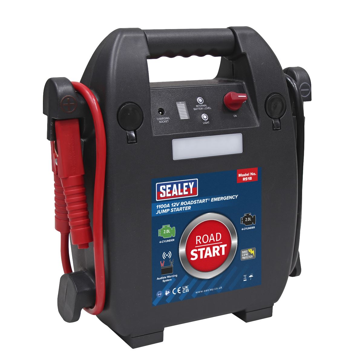 Sealey RoadStart® Emergency Jump Starter 12V 2L 4-Cylinder
