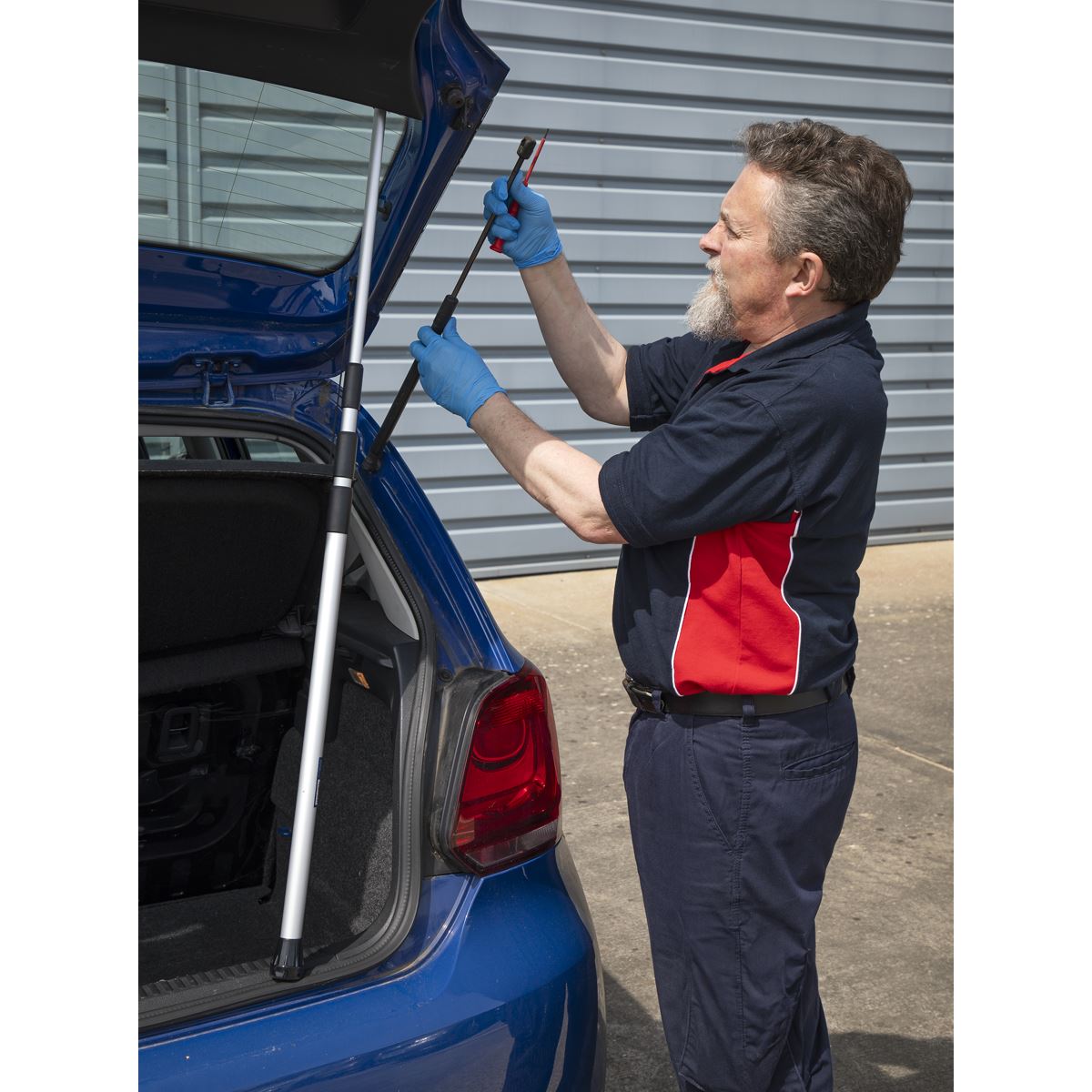 Sealey Telescopic Bonnet/Tailgate Support 2.4m  White Rose Tools