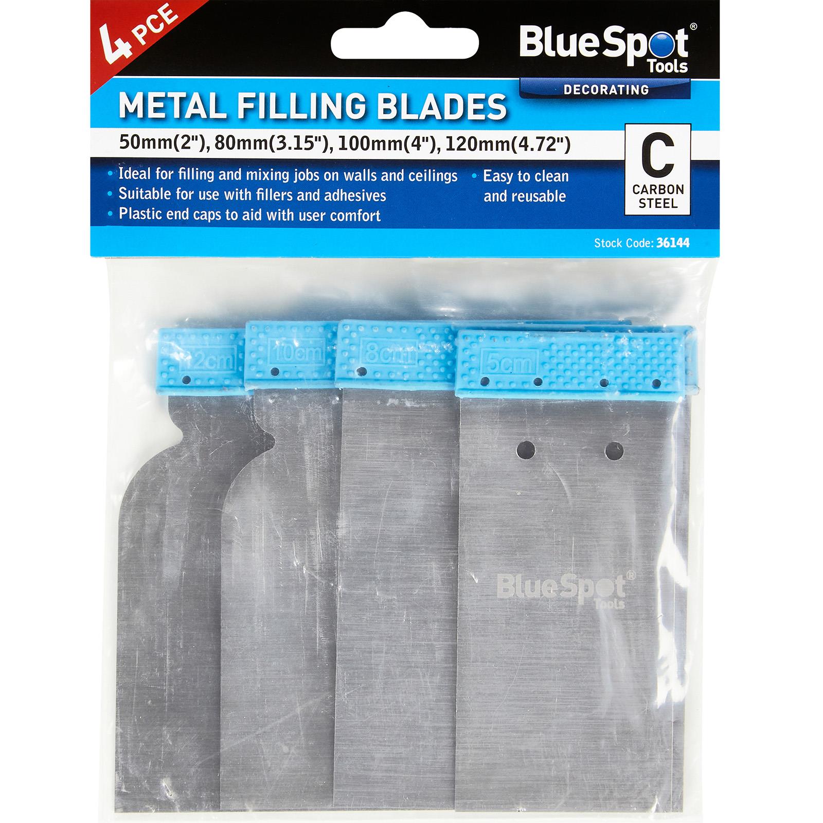 BlueSpot Flexible Filling Metal Blades 50-120mm 4 Piece