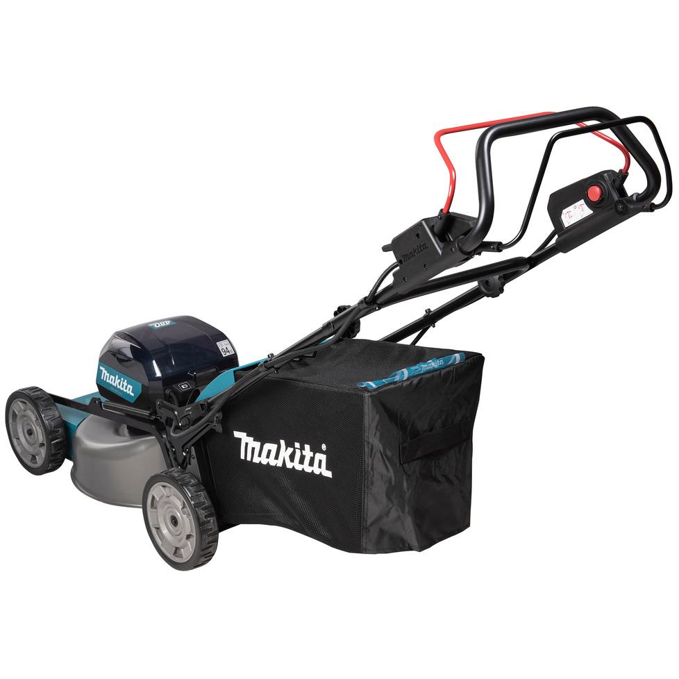Makita 48cm Lawn Mower 40V Max XGT Li-ion Cordless Garden Grass Outdoor 2 x 5Ah Battery and Dual Fast Charger LM001GT204