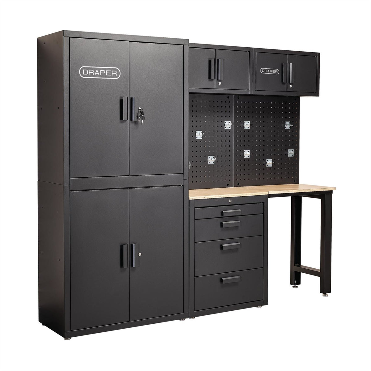 Draper Single Garage Workstation 44009  White Rose Tools
