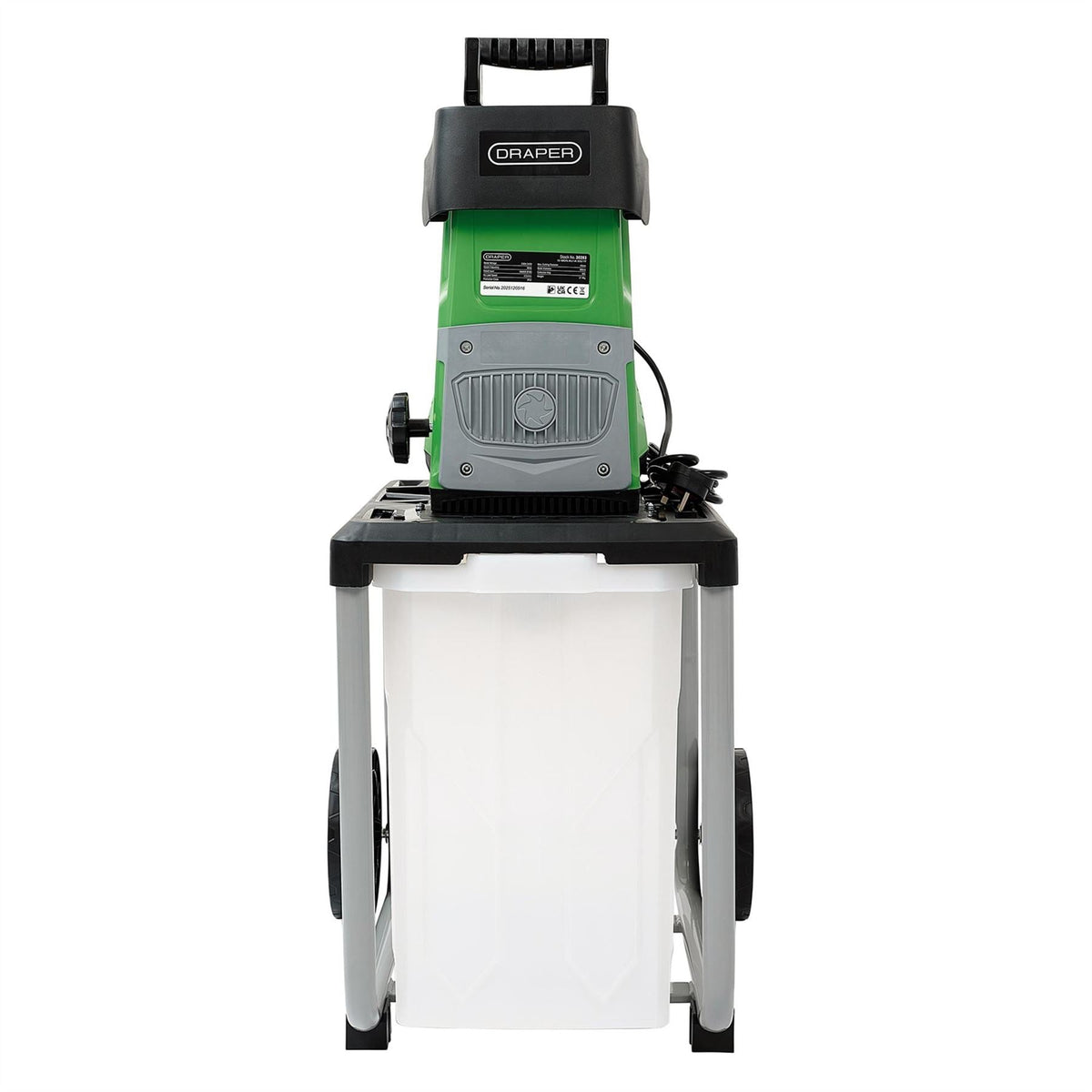 Draper 230V Quiet Garden Shredder 2800W 30293  White Rose Tools