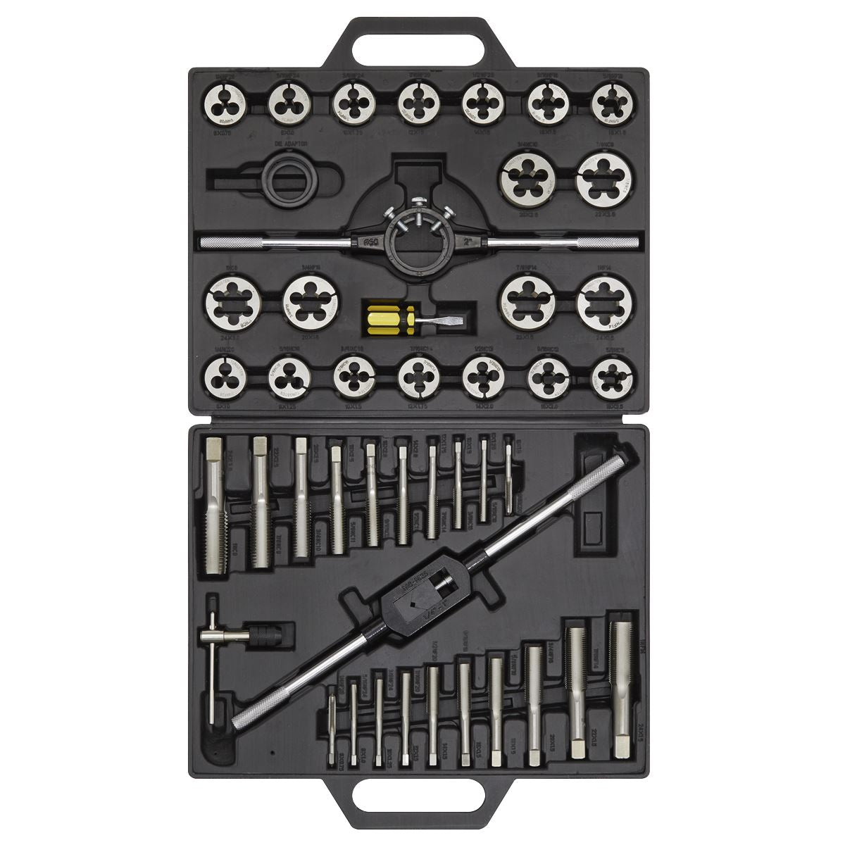 Sealey Tap & Die Set 45pc Split Dies Imperial 