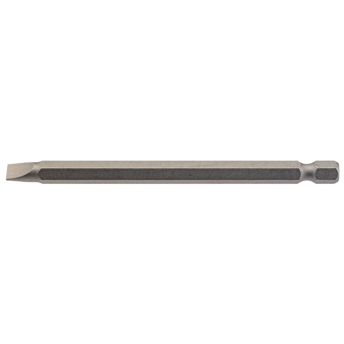 Draper Plain Slot Insert Bit 6mm 1/4" Hex 100mm Long (Pack of 1) 64347  White Rose Tools