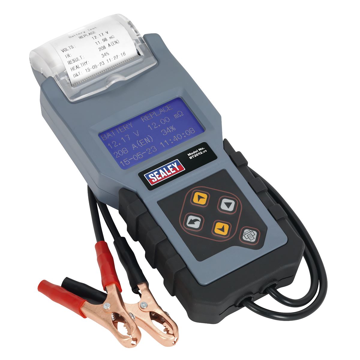 Sealey Digital Battery & Alternator Tester with Printer 12V 