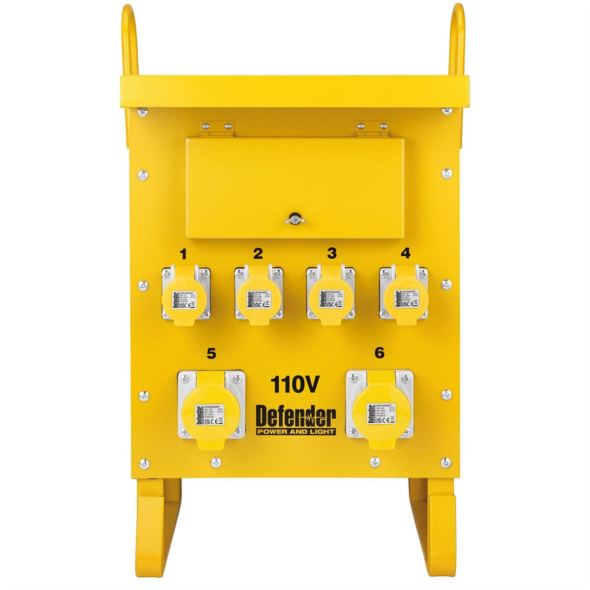 Defender ZE210022 10kVA Single Phase Transformer 16A / 32A 34959  White Rose Tools