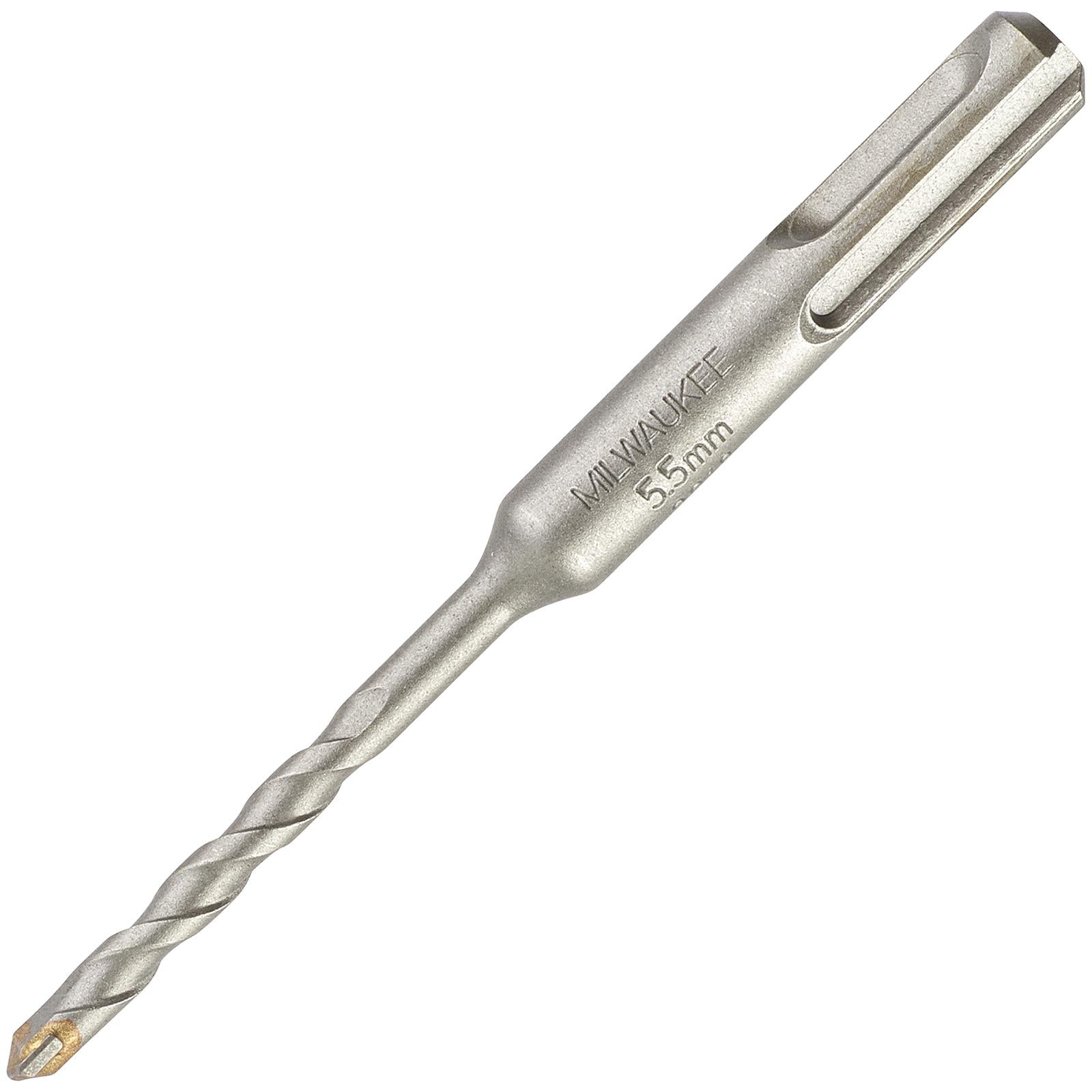 Milwaukee SDS Plus Contractor Hammer Drill Bits 2 Cut 