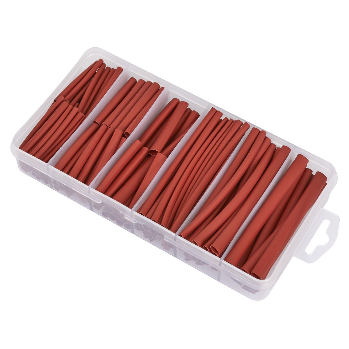 Sealey Heat Shrink Tubing Assortment 180pc 50 & 100mm Red  White Rose Tools