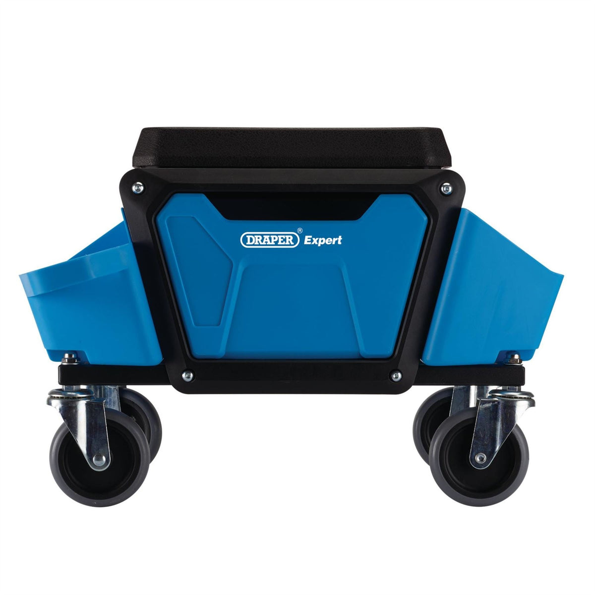 Draper Expert Work Stool with Tool Storage Blue 23716  White Rose Tools