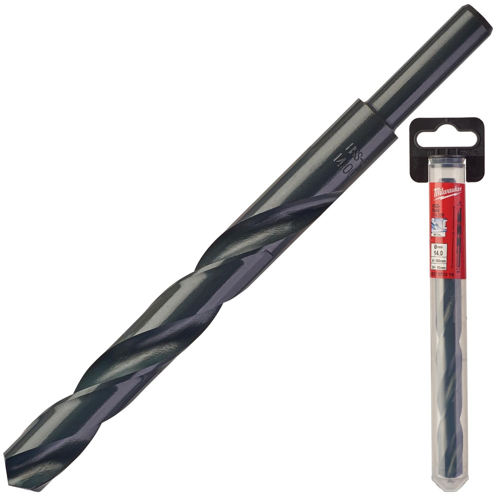 Milwaukee Metal Drill Bits HSS Rollforged with Reduced Shank DIN 338 
