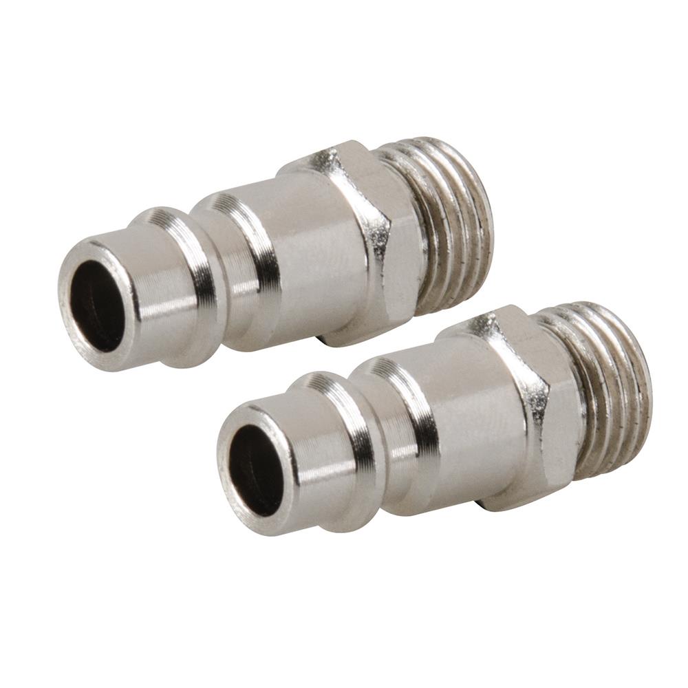Silverline Euro Bayonet Coupler 1/4” BSP Male Thread 2 Pack