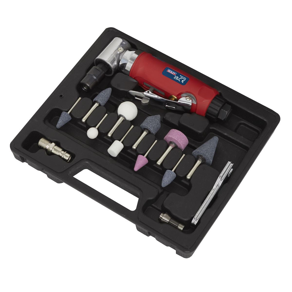 Sealey Generation Air Die Grinder 90° Angle Kit 15pc 