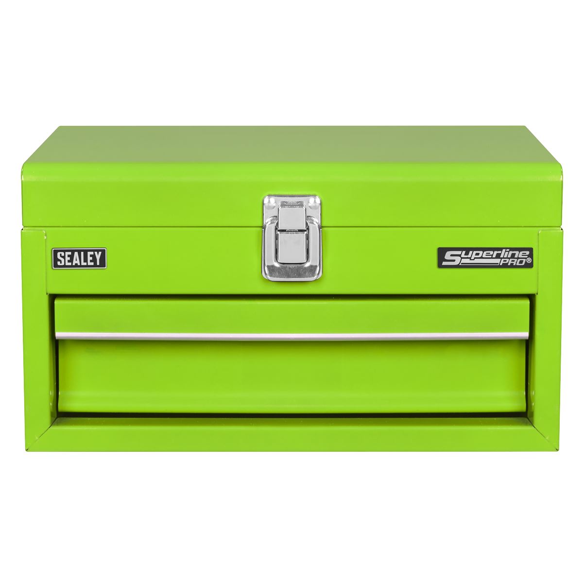 Sealey Superline Pro 1 Drawer Mini Toolbox Green  White Rose Tools