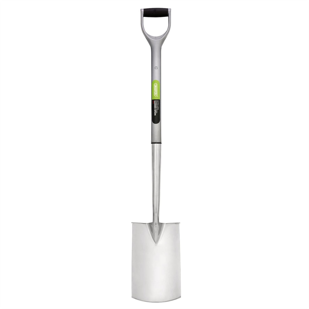 Draper Extra Long Stainless Steel Garden Spade with Soft Grip 83754  White Rose Tools