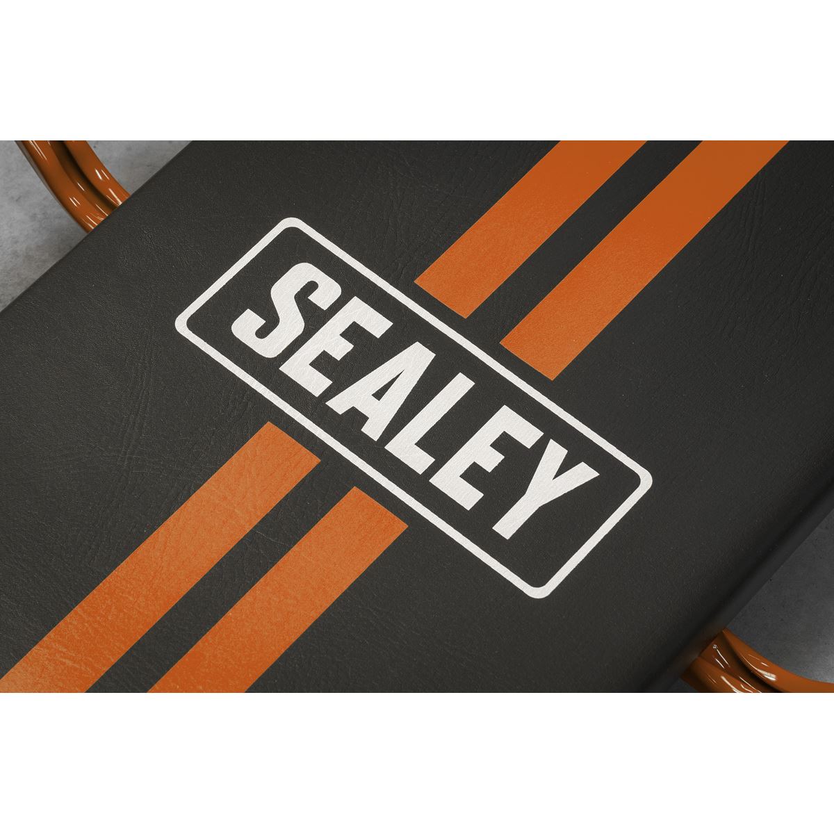 Sealey American-Style Deluxe Creeper 36" with Steel Frame & 6 Wheels - Orange