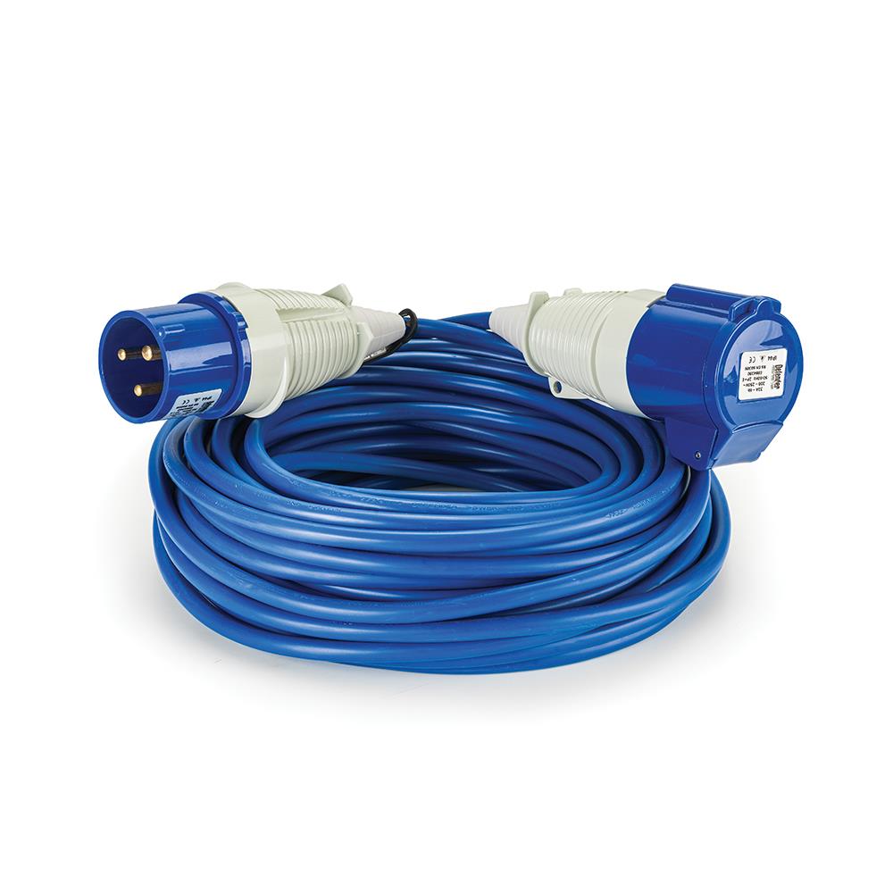 Defender Arctic Extension Lead Blue 2.5mm2 32A 25m 230V E85249.5