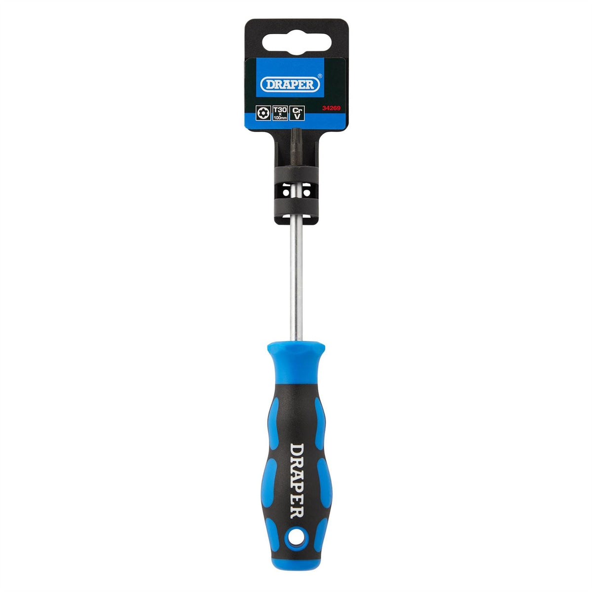 Draper TX-STAR® Soft Grip Security Screwdriver T30 34269  White Rose Tools