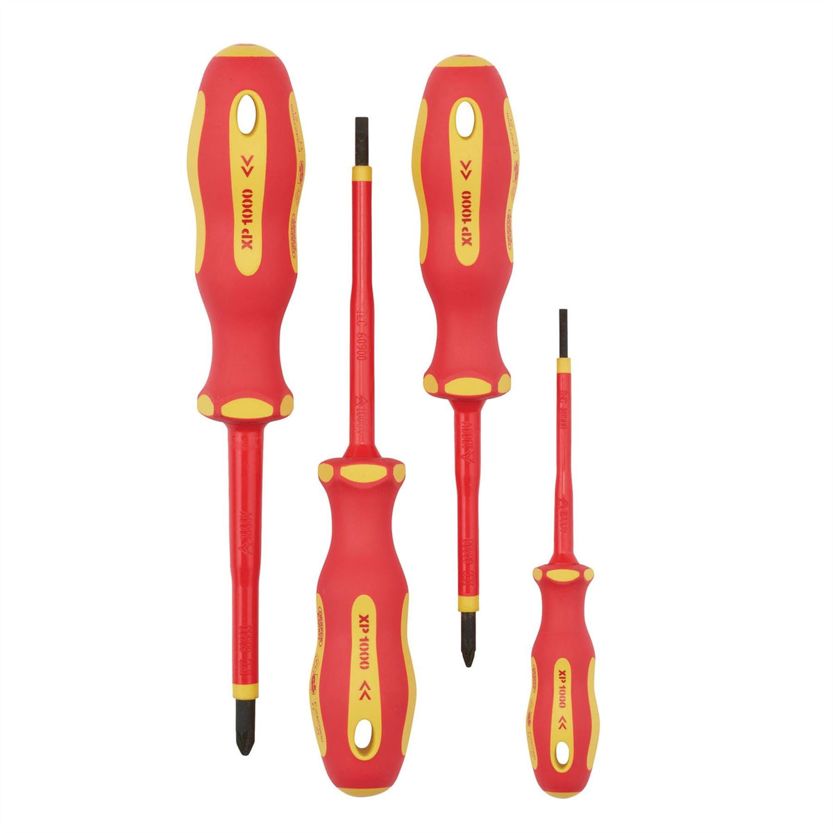 Draper XP1000 VDE Screwdriver Set (4 Piece) 64693  White Rose Tools