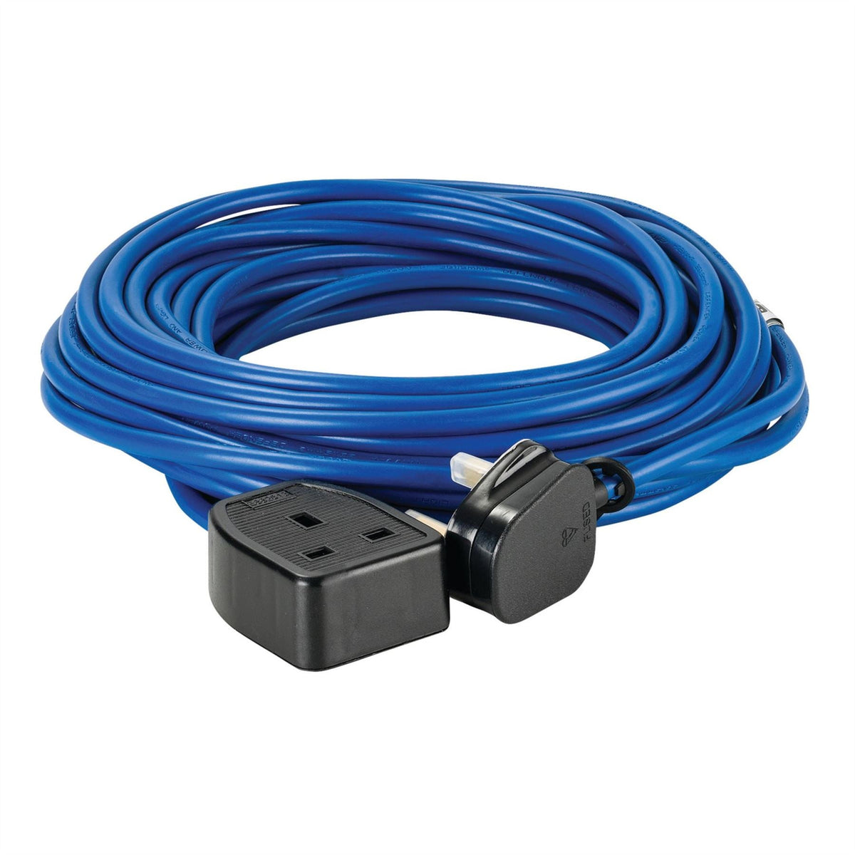 Defender E85222 230V Extension Lead Blue 1.5mm² 13A 14m 35780  White Rose Tools