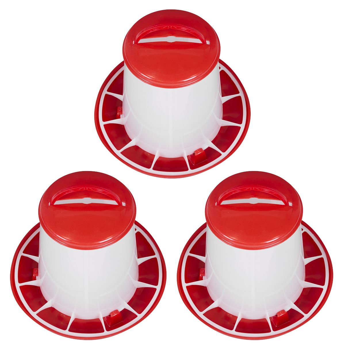 Sealey Poultry Feeder 3kg - Pack of 3  White Rose Tools