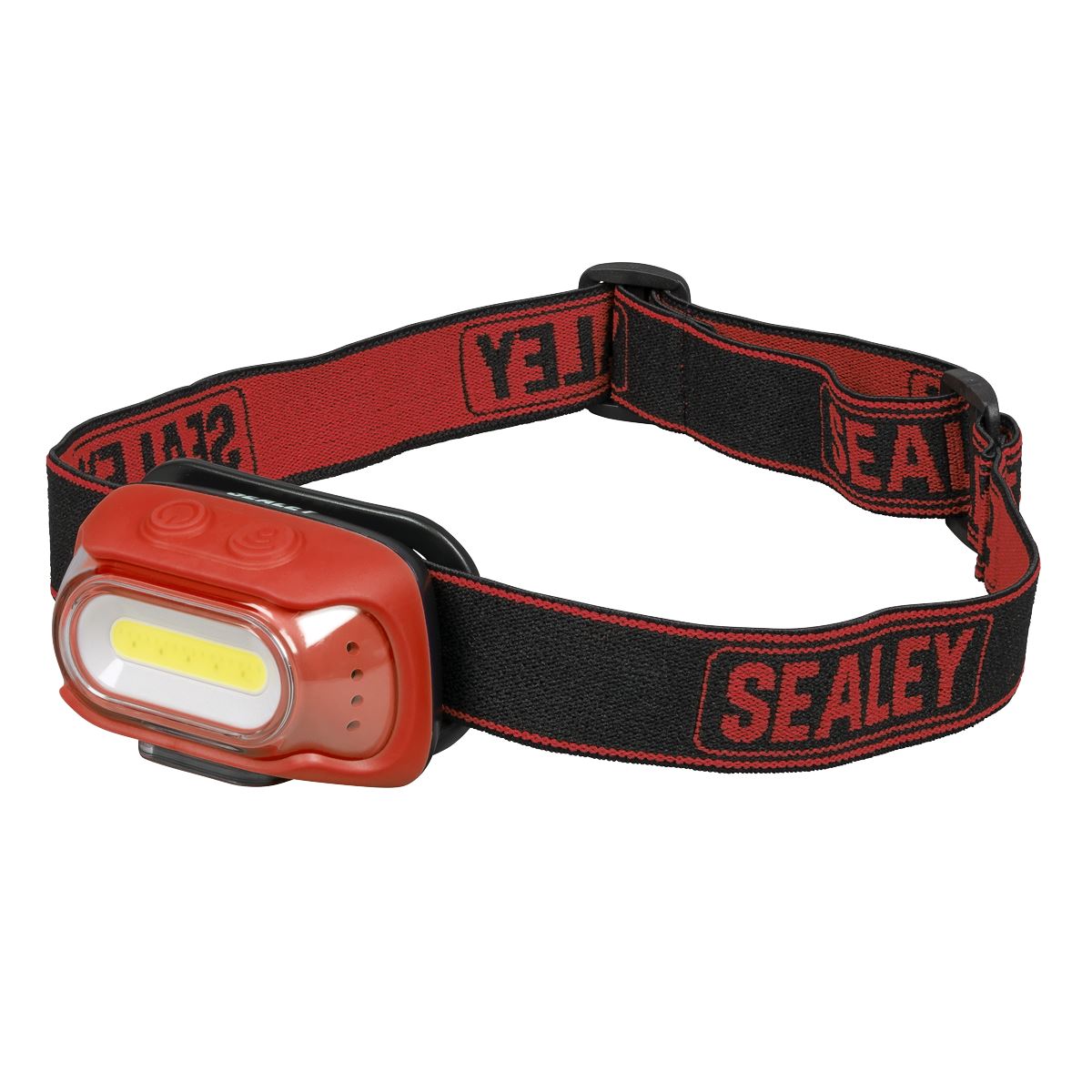 Sealey Rechargeable Head Torch with Auto-Sensor 8W COB LED - Red 