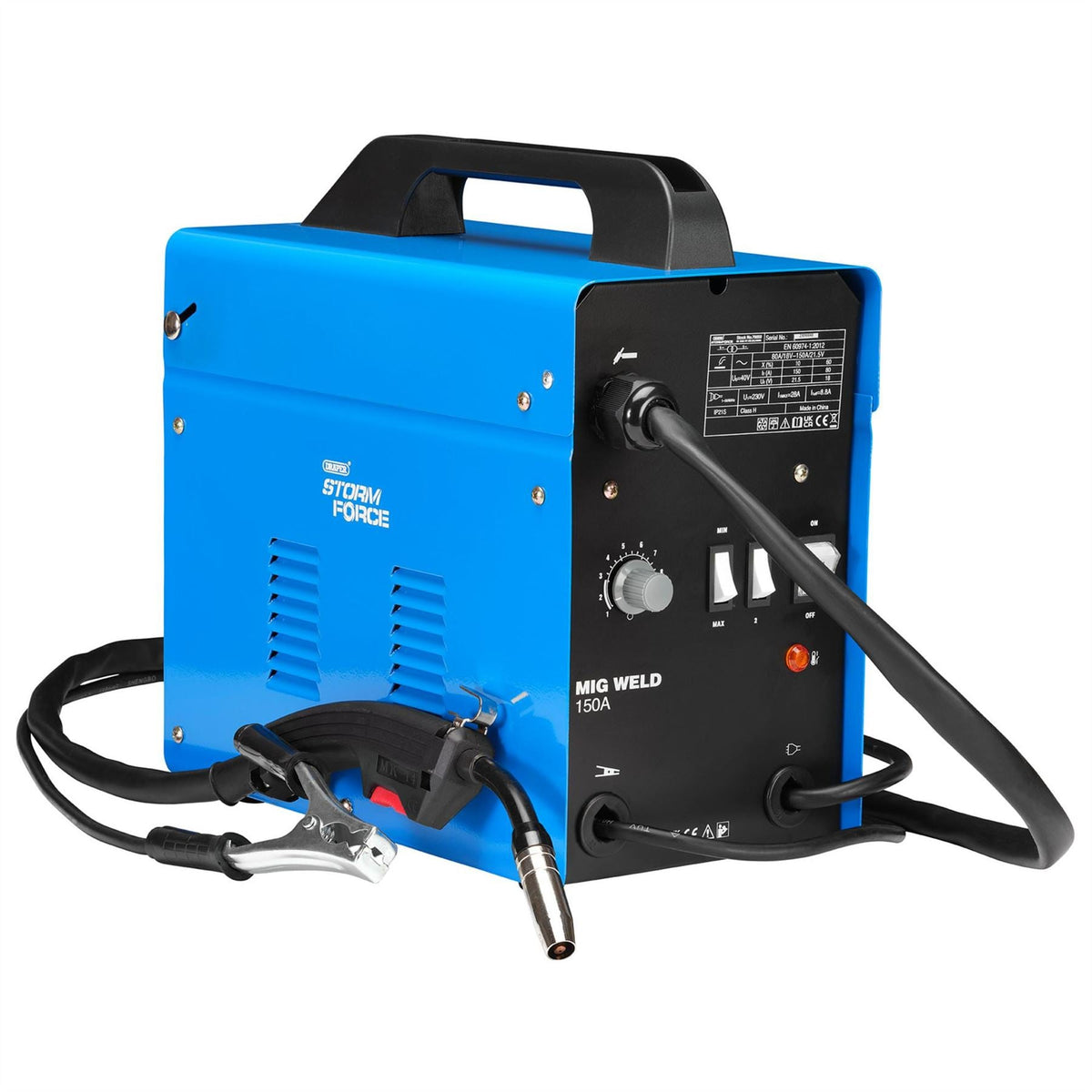 Draper Storm Force Draper Gasless MIG Welder 150A 70050  White Rose Tools