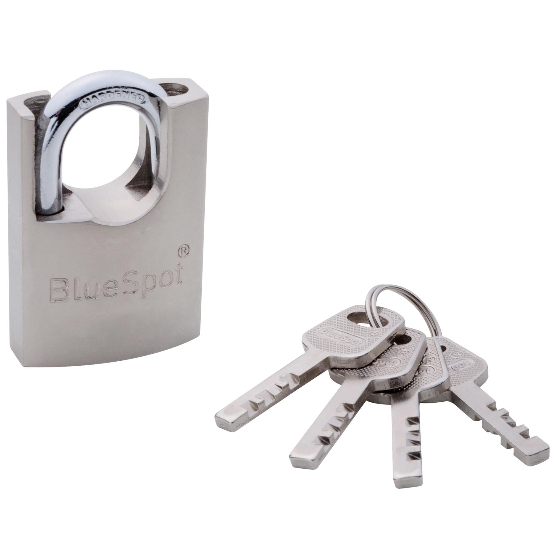 BlueSpot Shrouded Satin Finish Padlock 60mm 