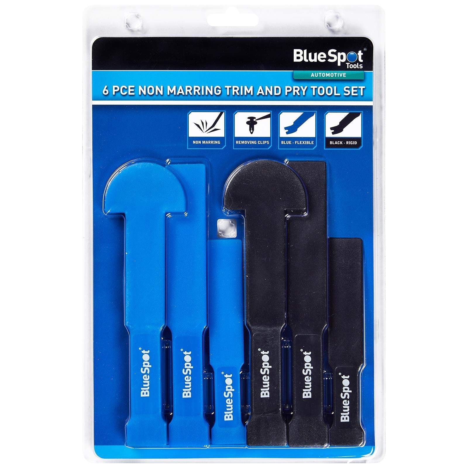 BlueSpot Non Marking Marring Trim And Pry Tool Set 6 Piece 