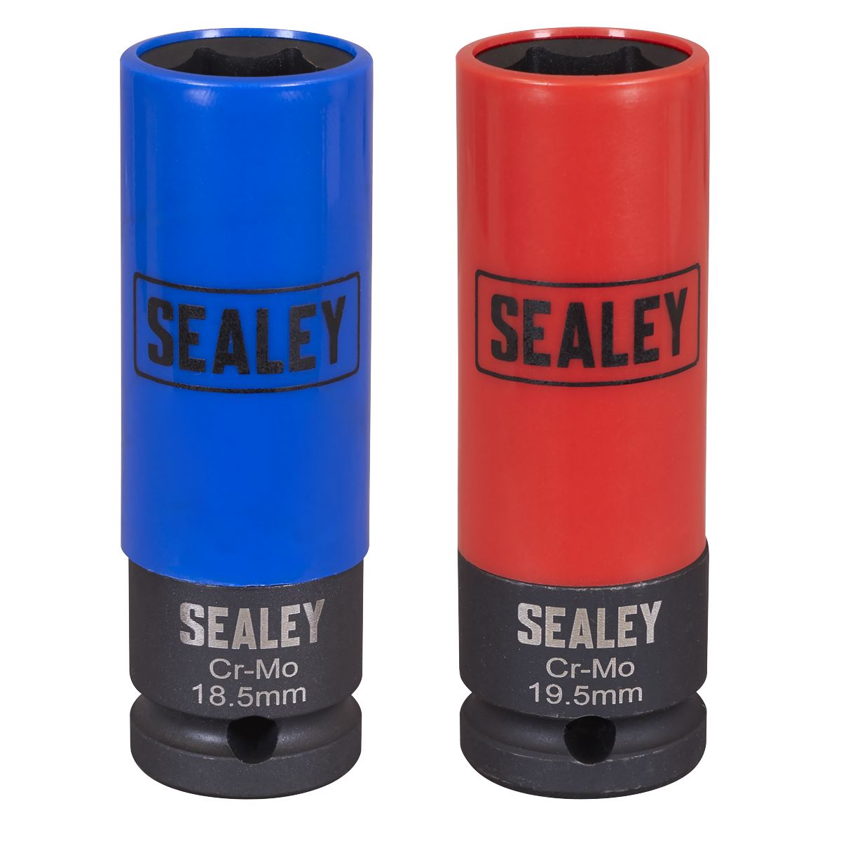 Sealey Alloy Wheel Impact Socket Set 1/2"Sq Drive 2pc