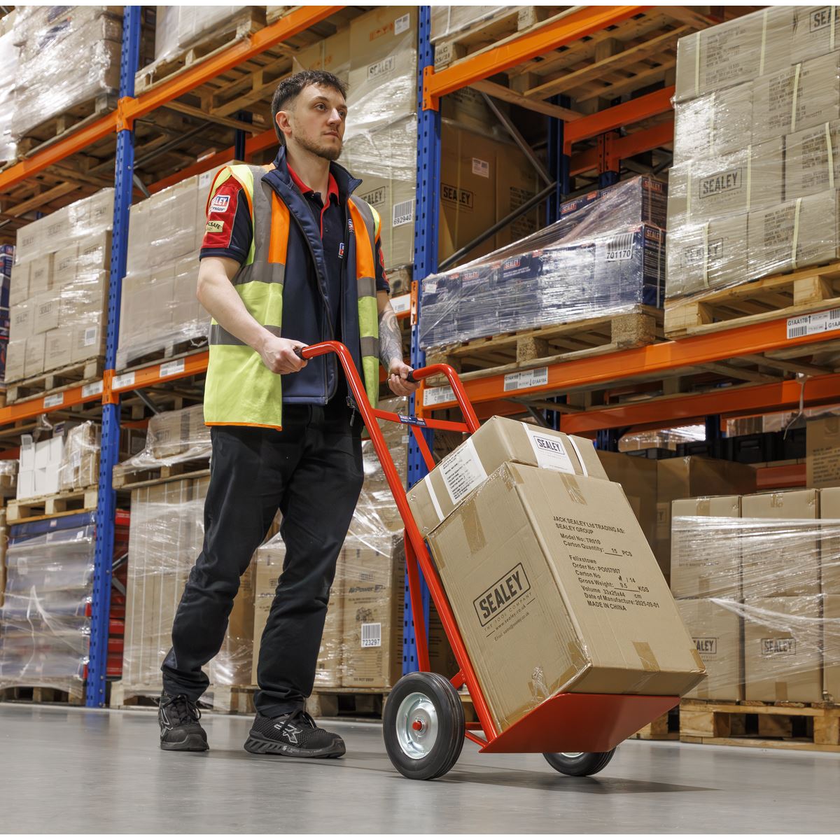 Sealey Sack Truck with Solid Tyres 150kg Capacity