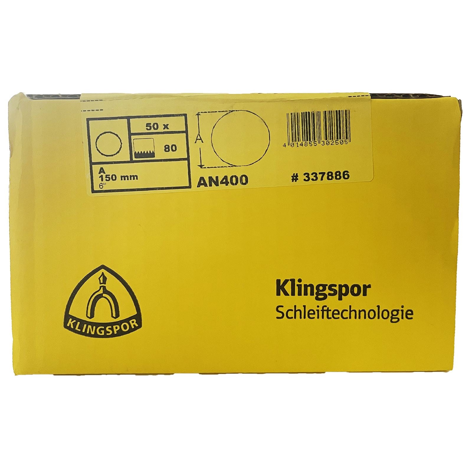 Klingspor Mesh Abrasive Sanding Discs Hook and Loop Aluminium Oxide 150mm AN400