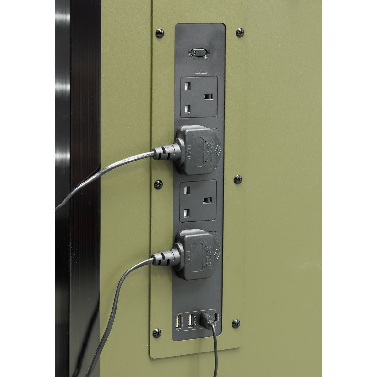 Sealey Superline PRO® Mobile Trolley with Wooden Worktop & Power Bar 10 Drawer 1320mm - White Rose Tools