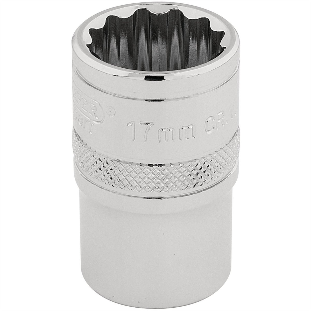 Draper Expert HI-TORQ® 12 Point Socket 1/2" Sq. Dr. 17mm 33167  White Rose Tools