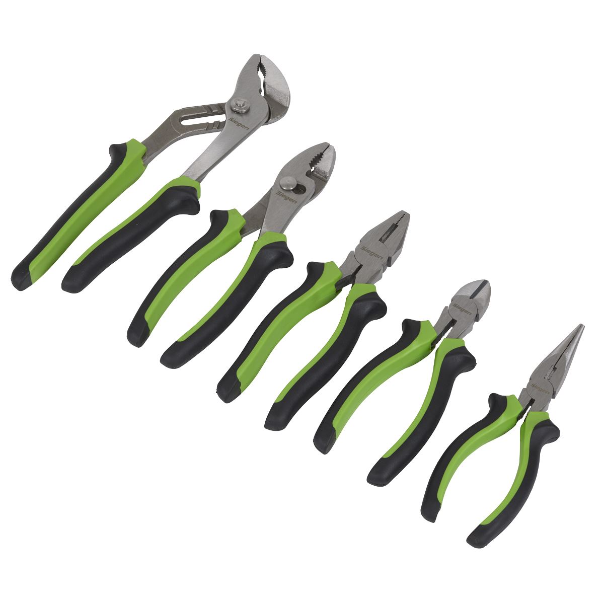 Siegen by Sealey Comfort Grip Pliers Set 5pc