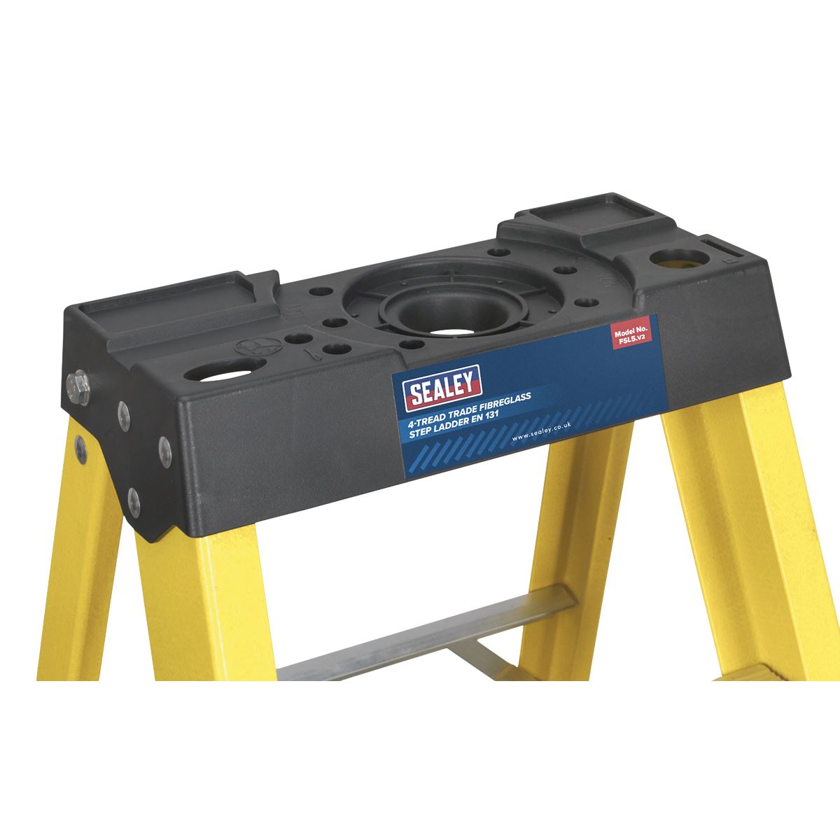 Sealey Fibreglass Step Ladder 4-Tread EN 131 