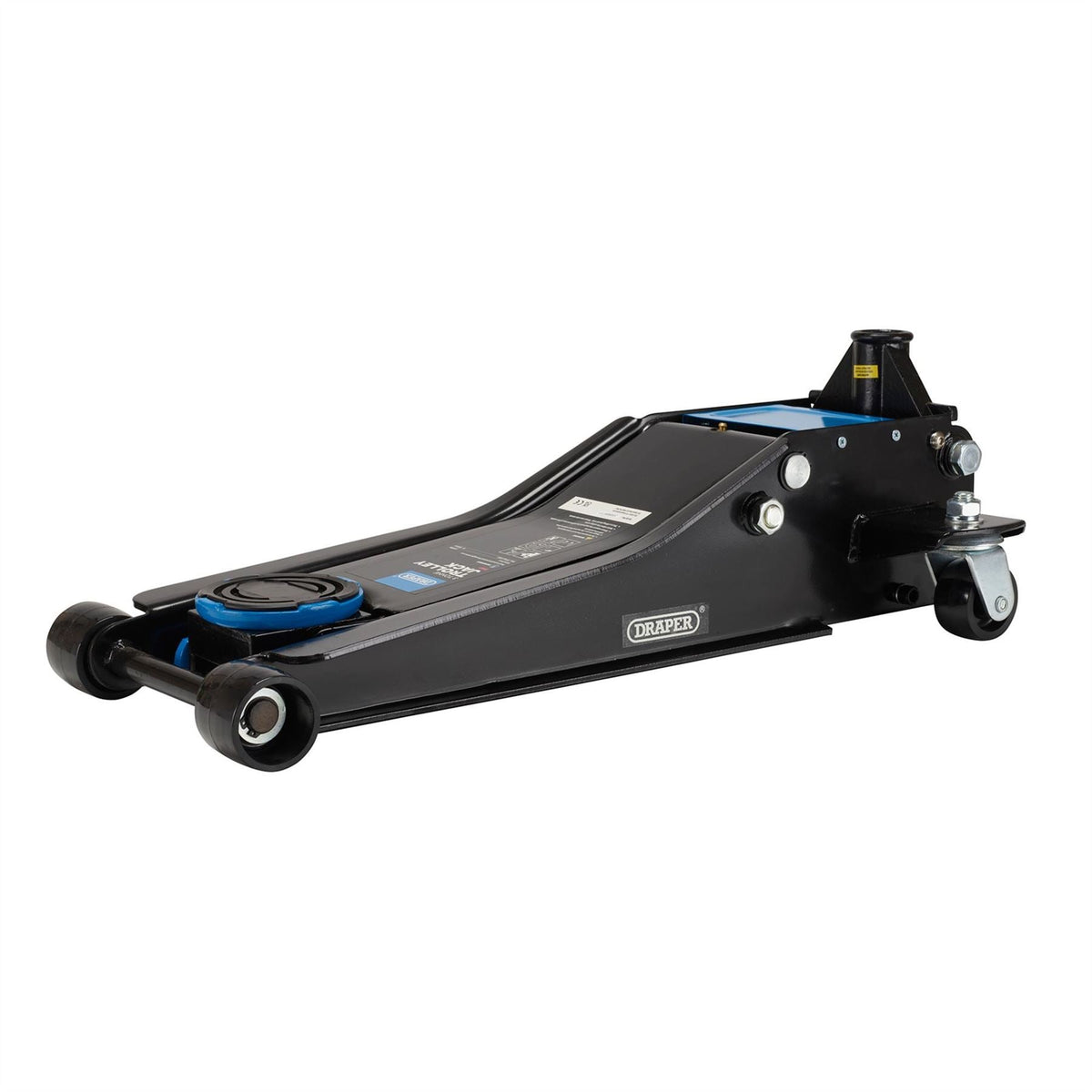Draper Trolley Jack 3 Tonne Blue 28481  White Rose Tools