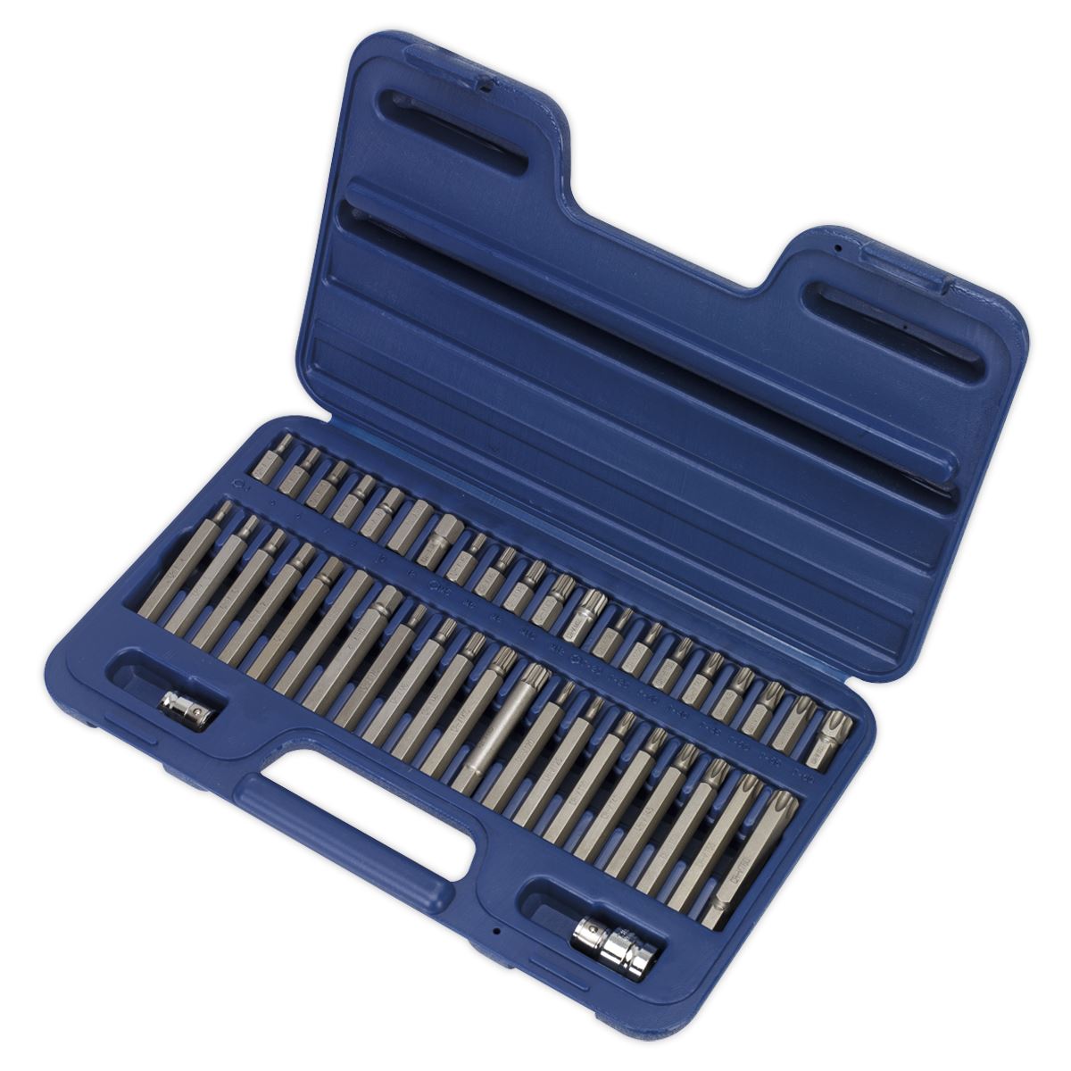 Sealey Premier 42 Piece Trx-Star Spline Hex Bit Set 3/8" and 1/2" Drive