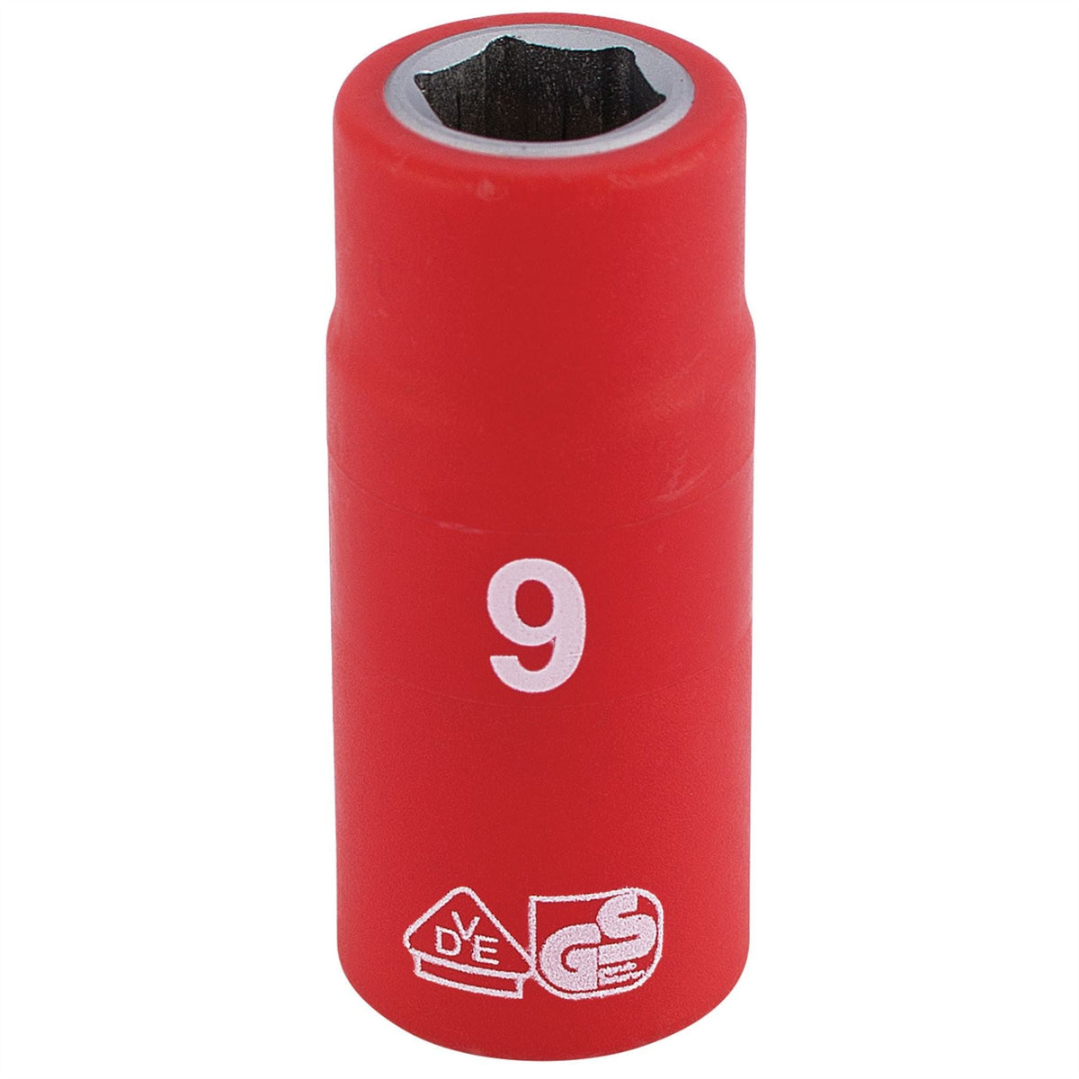 Draper Expert Fully Insulated VDE Socket 1/4" Sq. Dr. 9mm 31469  White Rose Tools