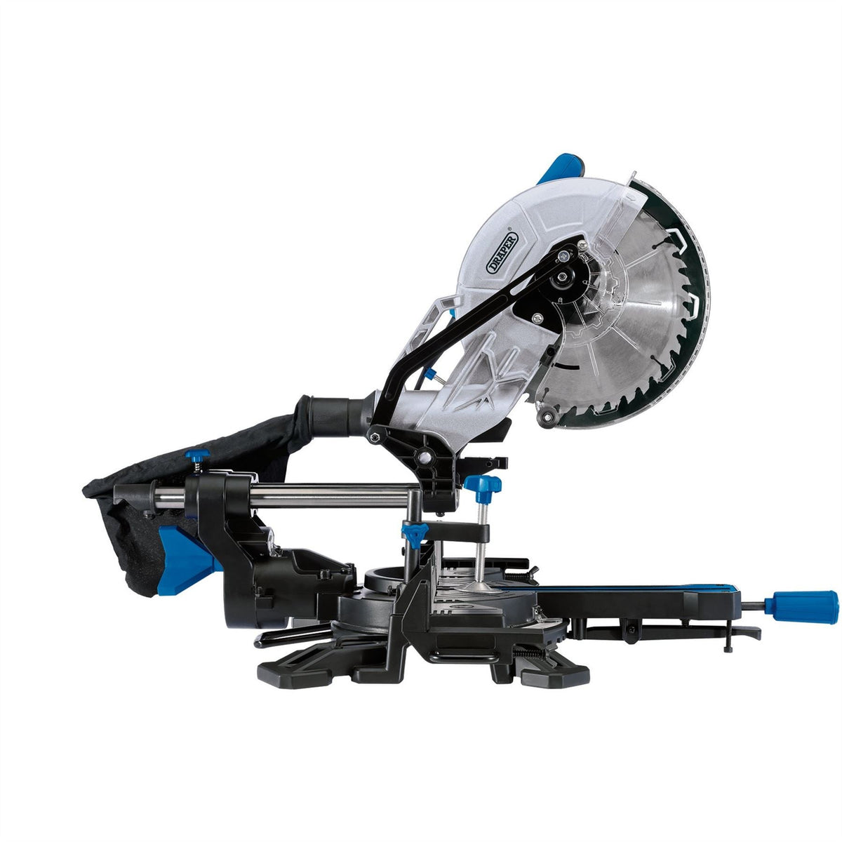 Draper 230V Sliding Compound Mitre Saw 255mm 1800W 90170  White Rose Tools