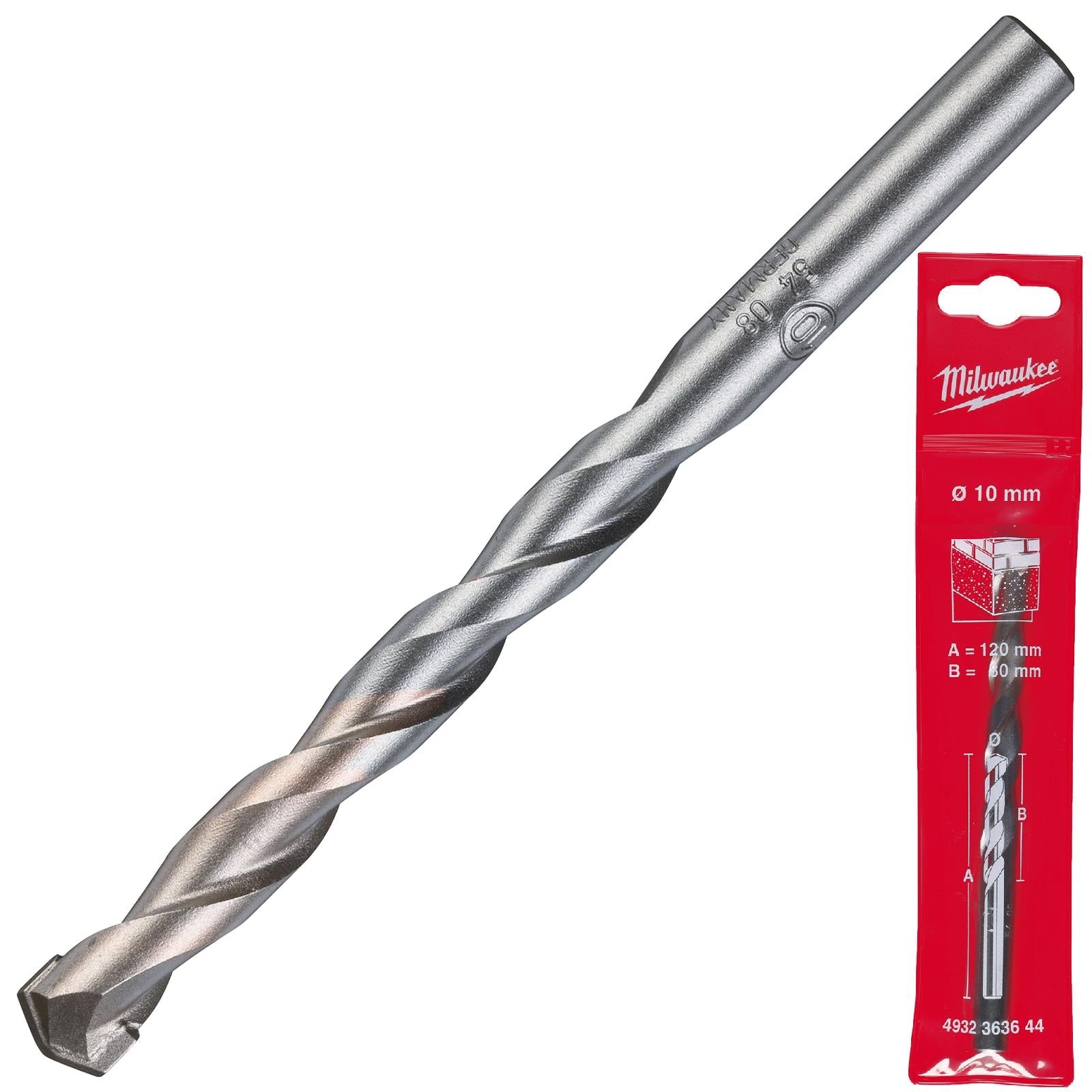 Milwaukee Concrete Masonry Drill Bits Round Shank 