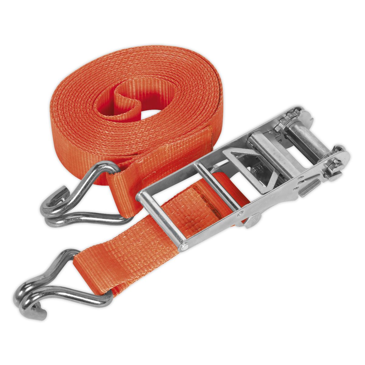 Sealey Ratchet Strap 75mm x 8m Polyester Webbing 10000kg Breaking Strength 