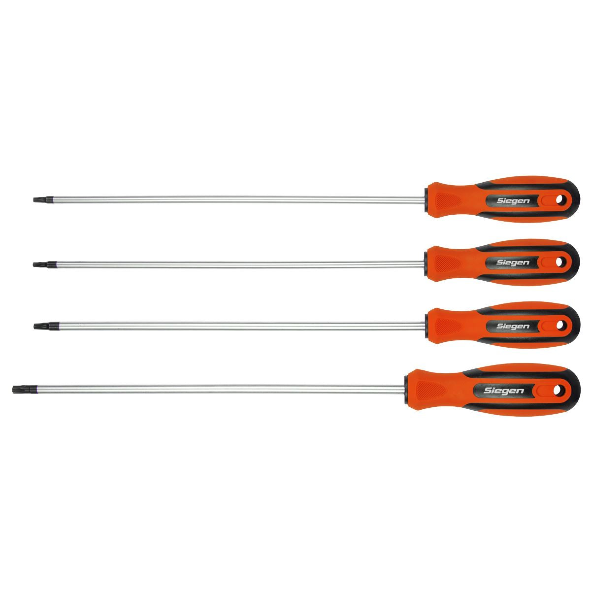 Siegen by Sealey TRX-Star* Long Screwdriver Set 4pc