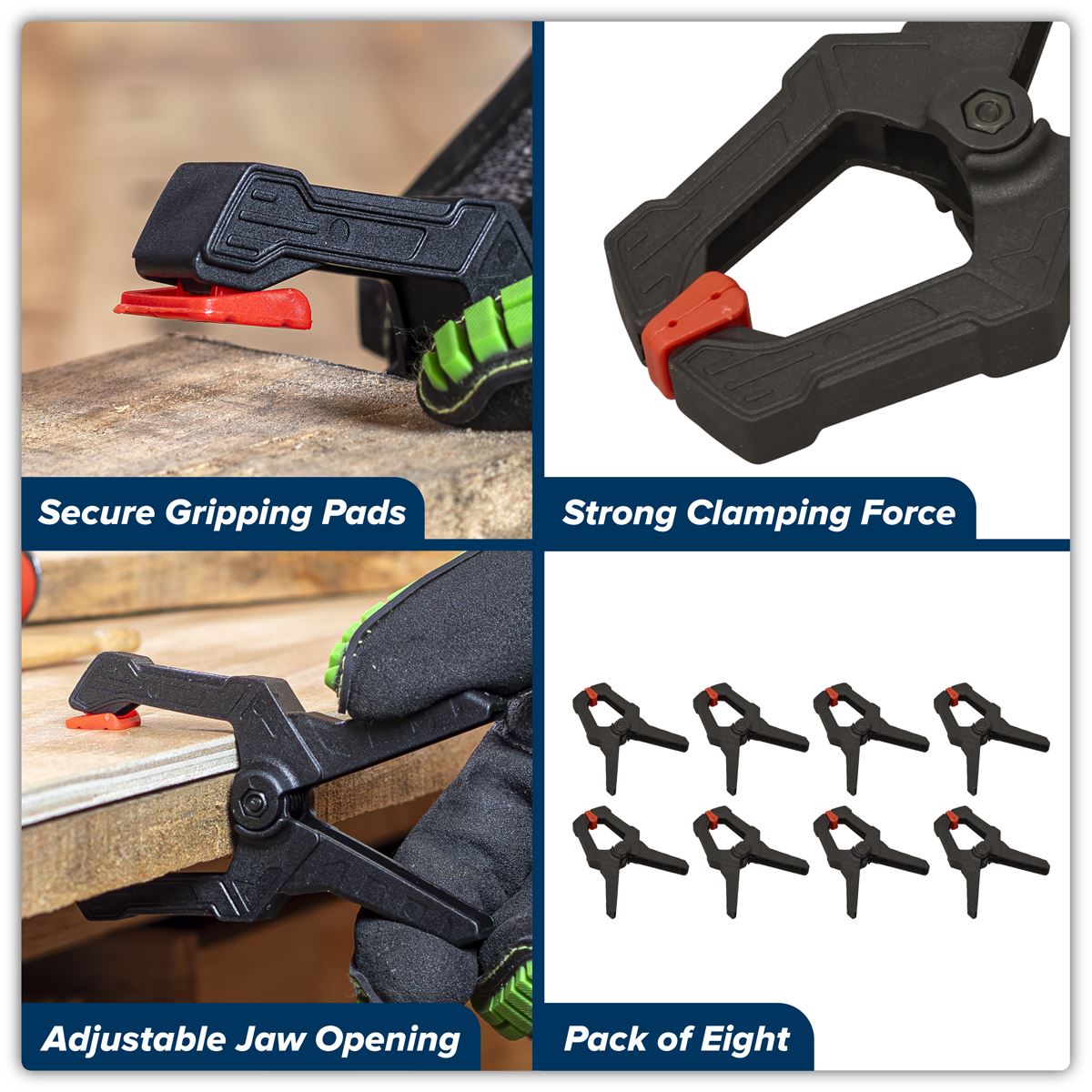 Sealey Spring Clamp Set 45mm 8pc